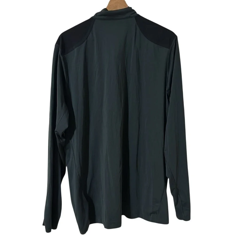 The North Face Mens FlashDry 1/4 Zip Long Sleeve Lightweight Gray XL